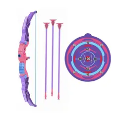 GENERICO - Arco y Flecha de Juguete Set Tiro al Blanco Rosa para Niña