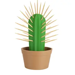 GENERICO - Cactus Porta Mondadientes Decorativo 3D Diseño Original y Funcional