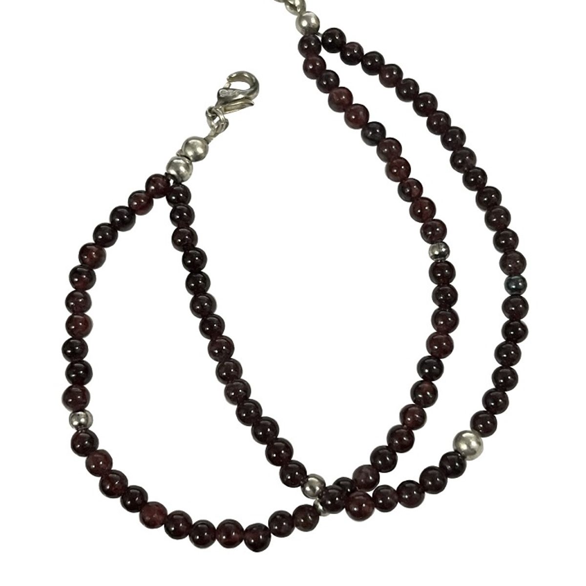TAETHAI - Pulsera plata 925 con piedras Granates