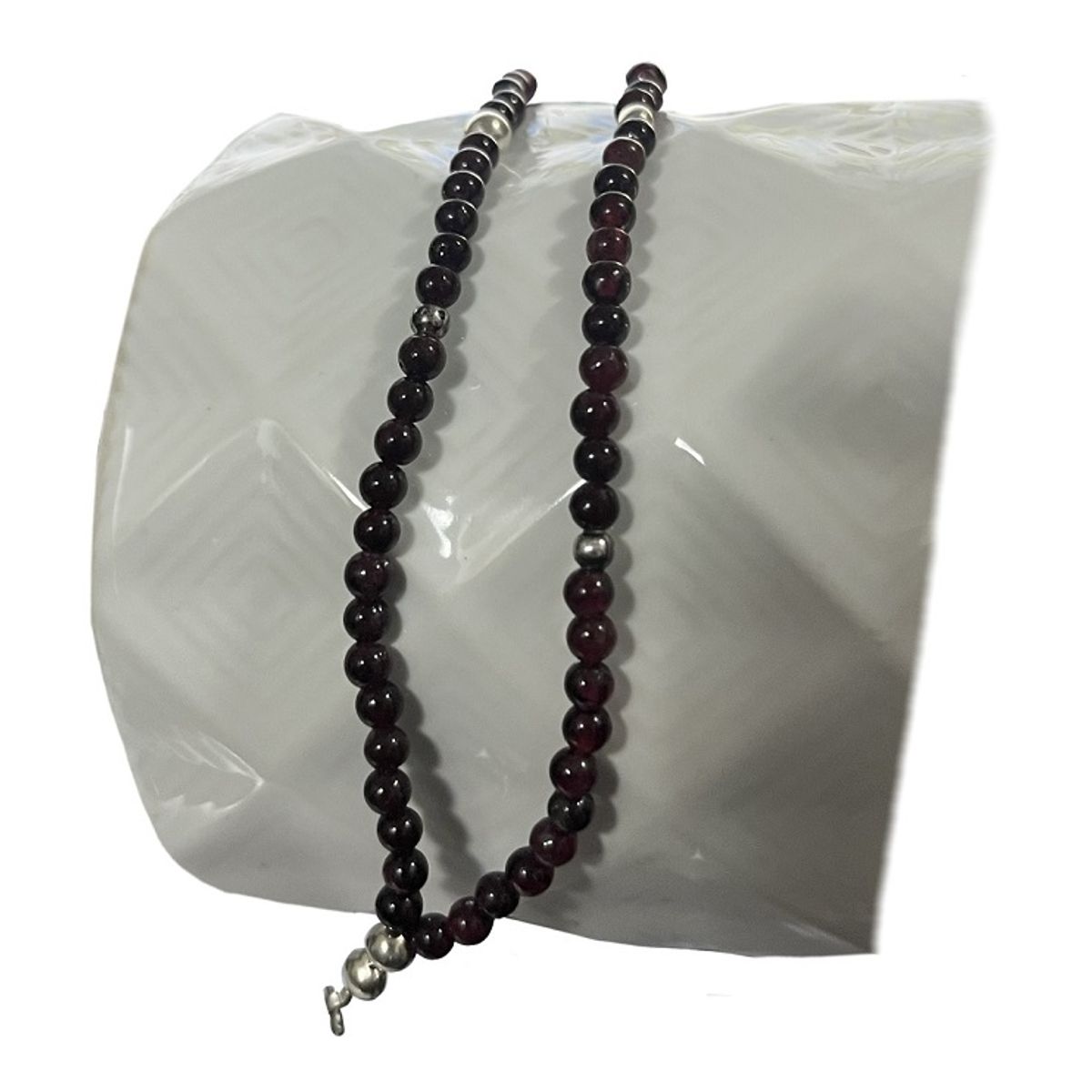 TAETHAI - Pulsera plata 925 con piedras Granates