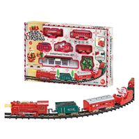 TREN DE NAVIDAD 43 PIEZAS CON LUZ Y SONIDO 7,9 METROS DE RIEL