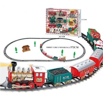 Imagen 2 del producto TREN DE NAVIDAD 35 PIEZAS CON LUZ Y SONIDO 5,7 METROS DE RIELES