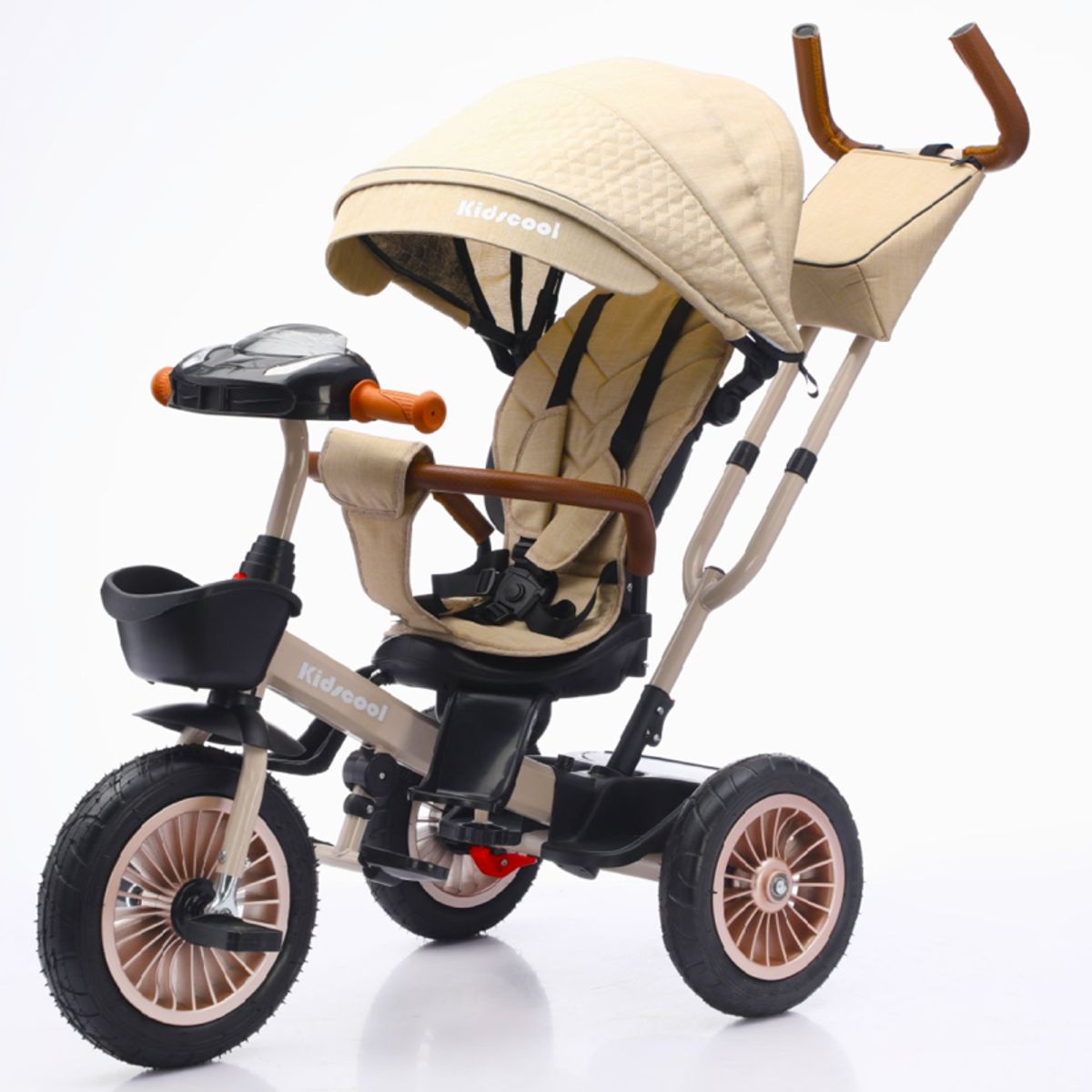 KIDSCOOL - Triciclo Multifuncional 360° Beige