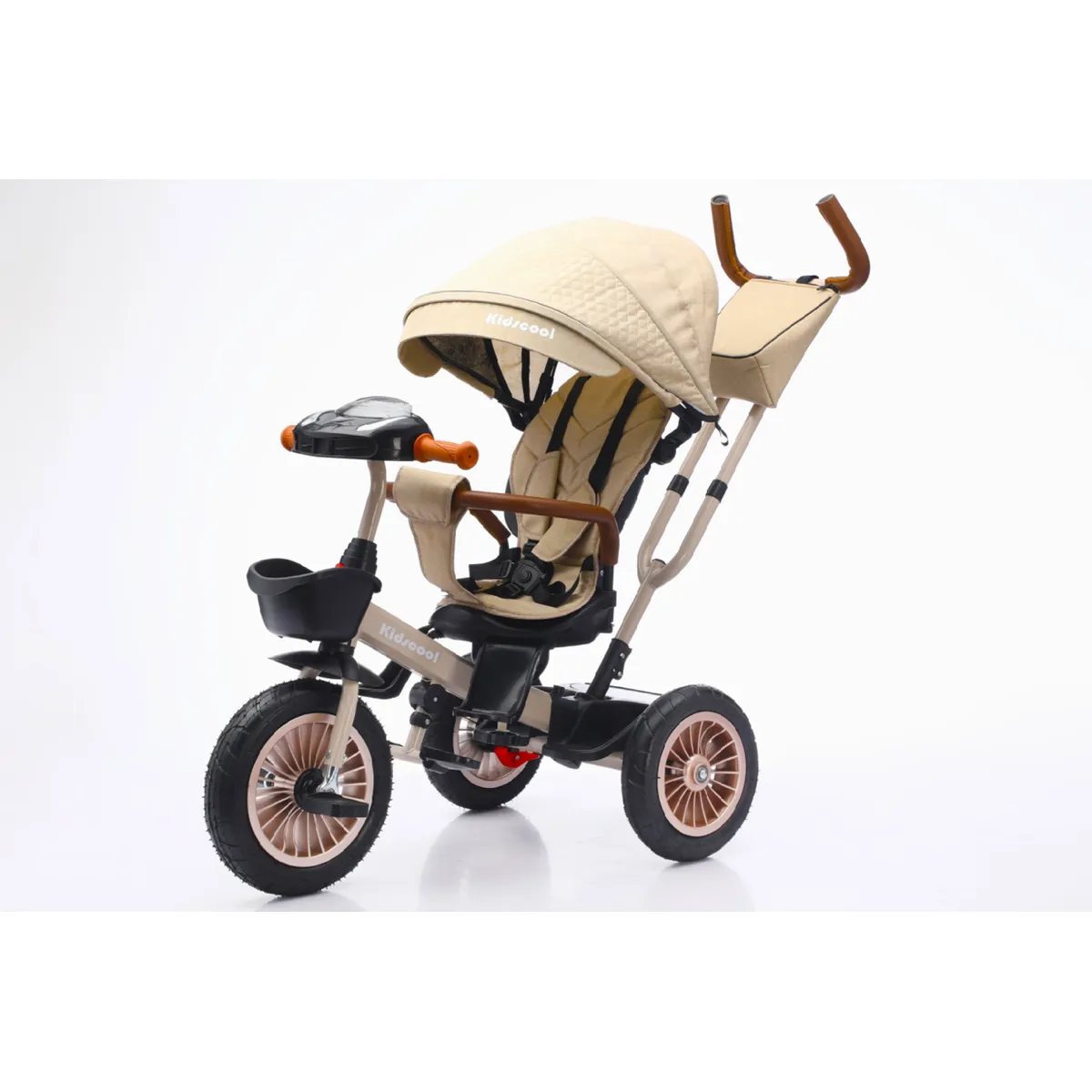 KIDSCOOL - Triciclo Multifuncional 360° Beige