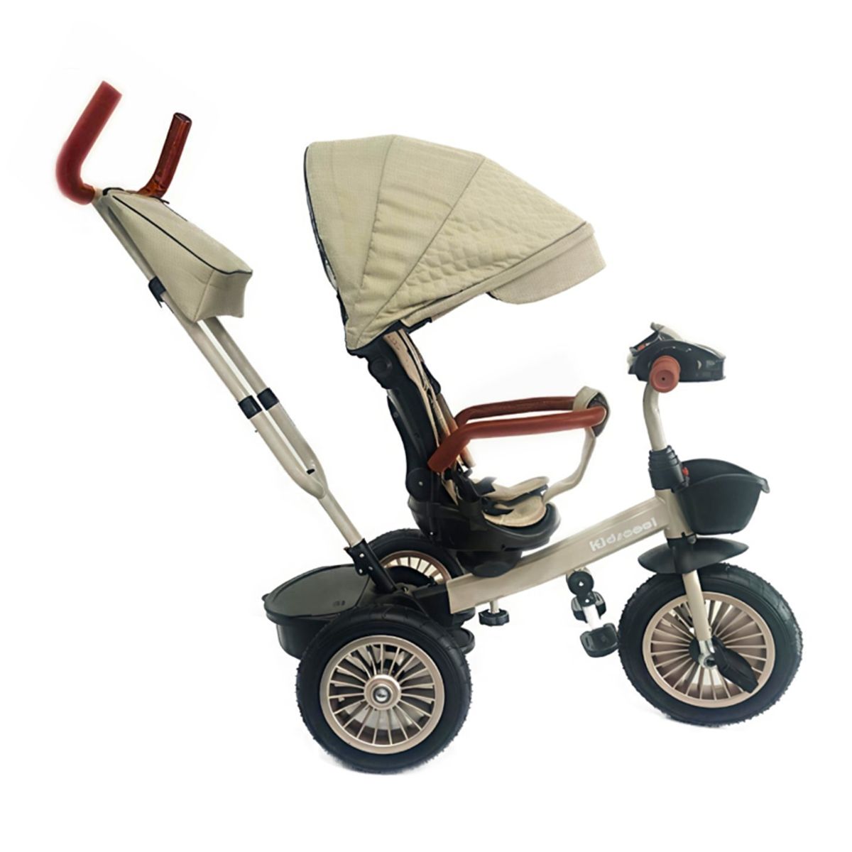 KIDSCOOL - Triciclo Multifuncional 360° Beige
