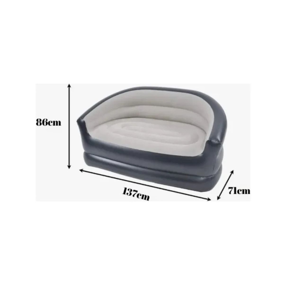 GENERICO - Mueble Inflable Para 2 Personas Color Azul