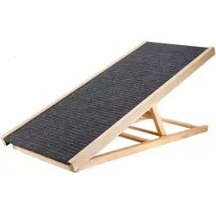 GENERICO - Rampa Antideslizante Ajustable para Mascotas 70x35x40cm