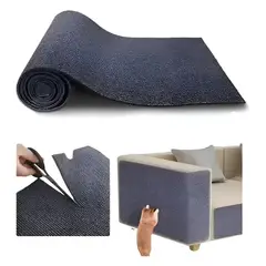 GENERICO - Rascador Autoadhesivo para Gatos Alfombra Cuadrada Gris