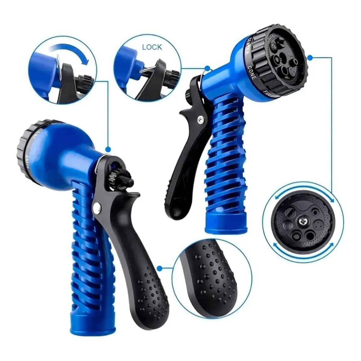 GENERICO - Manguera Retráctil Expandible Magic Hose 15 Metros (50ft)