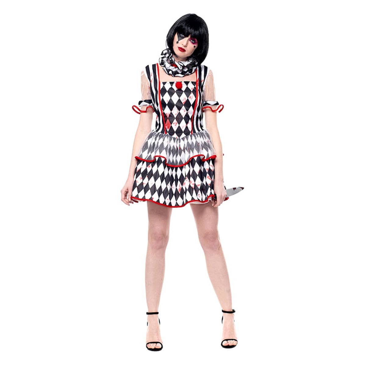 GENERICO - TRAJE DISFRAZ PAYASA SANGRIENTA TALLA M