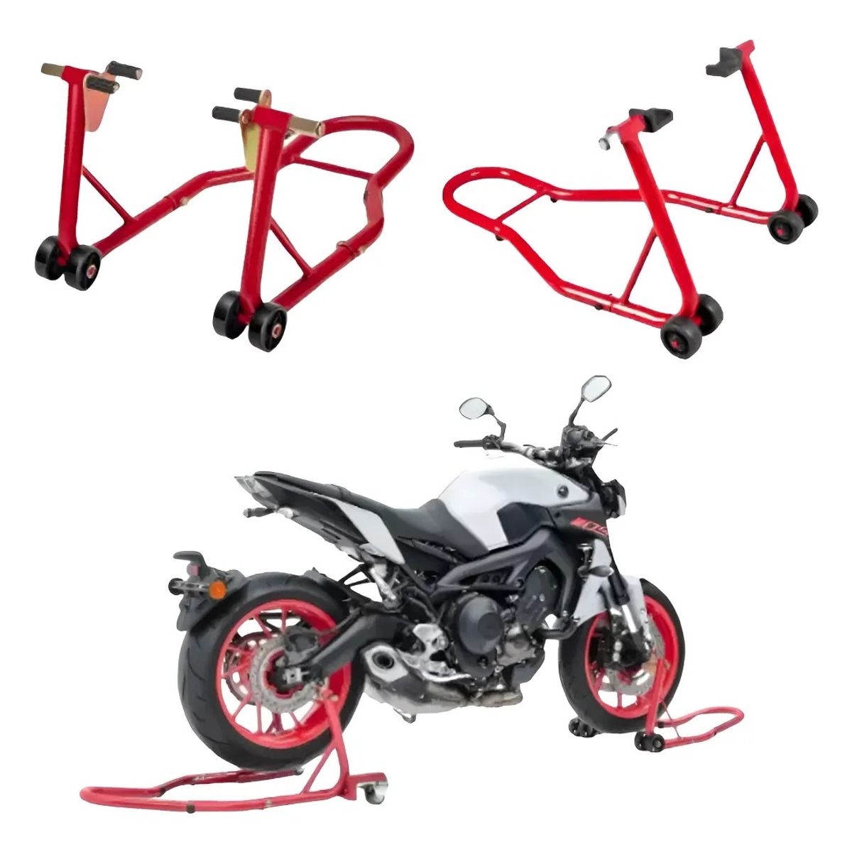 GENERICO - Caballete Elevador Para Moto Trasero Y Delantero
