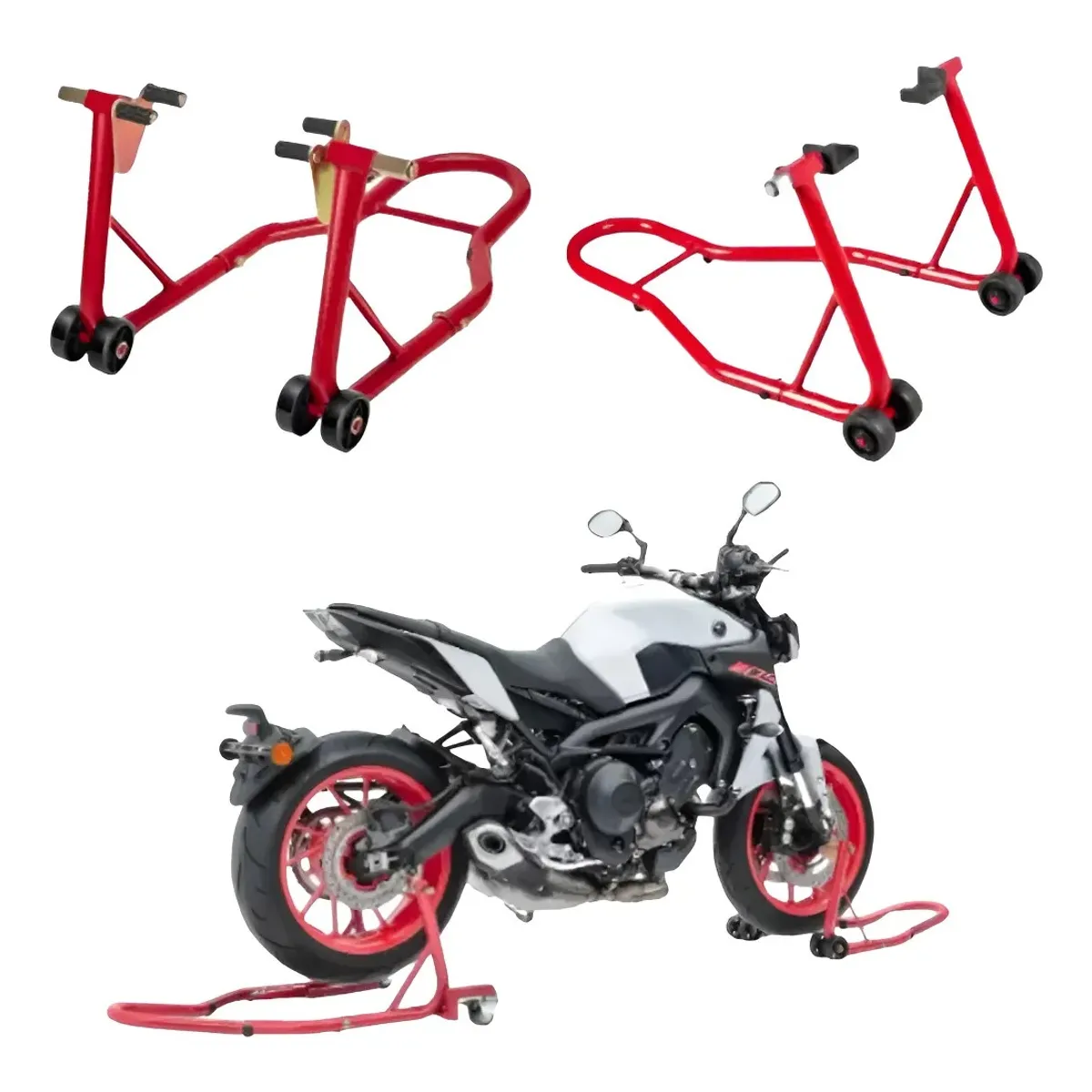 GENERICO - Caballete Elevador Para Moto Trasero Y Delantero