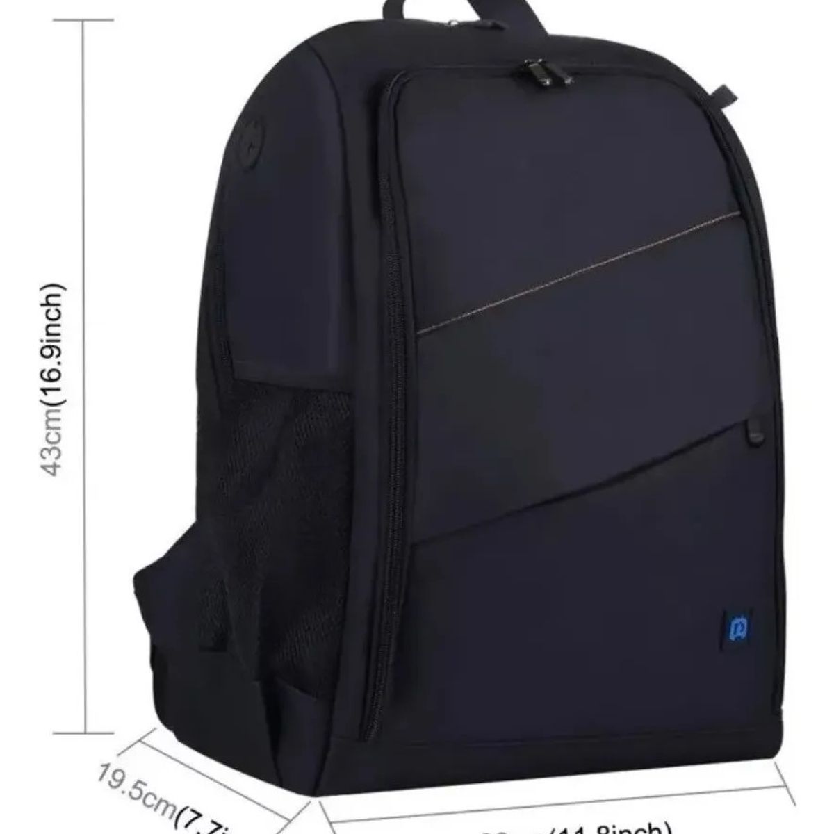 GENERICO - Mochila Cámara Fotográfica + Funda Negro