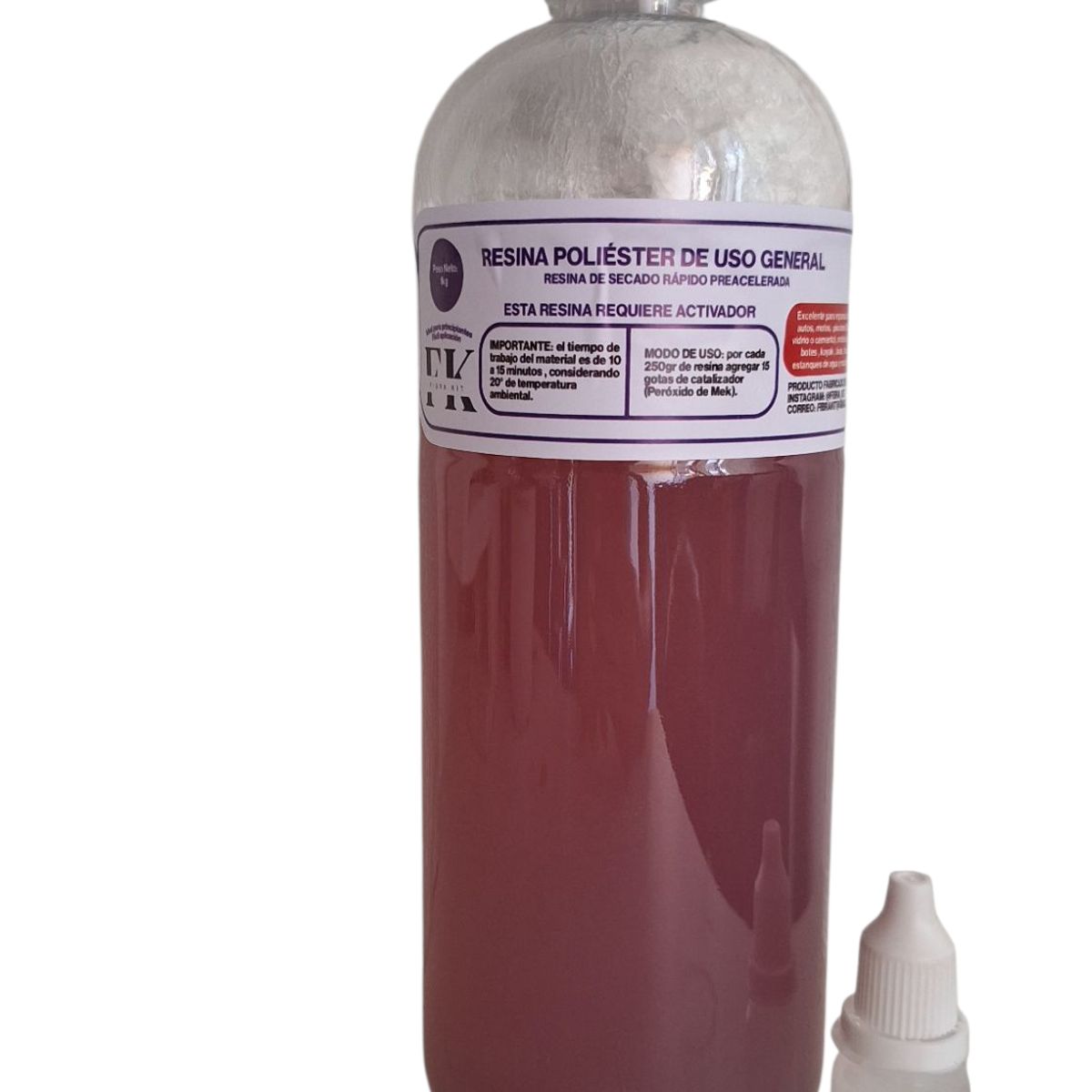 GENERICO - Resina poliéster de secado rápido 1kg