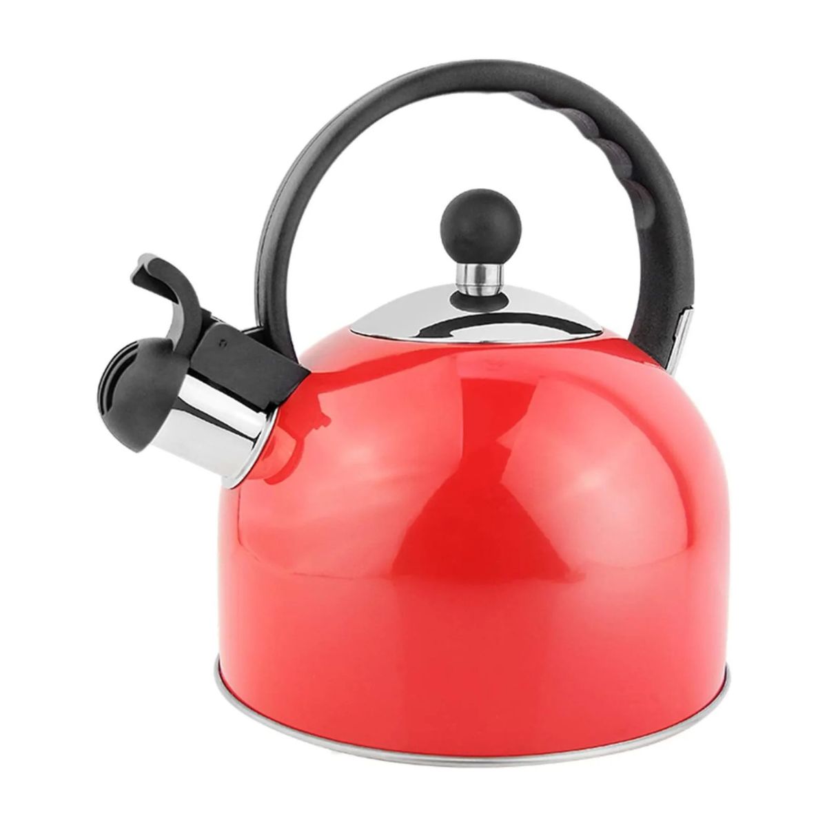 GENERICO - Tetera 2.5 litros roja acero inoxidable Casa VIVA