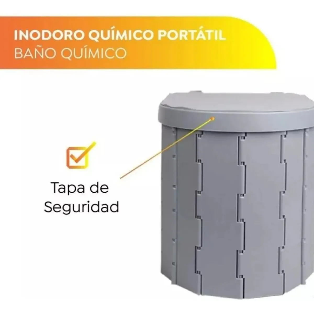 GENERICO - Inodoro Portátil Baño Plegable Para Camping