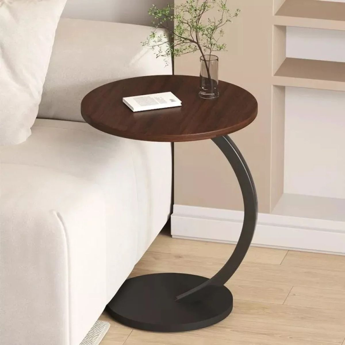 GENERICO - Mesa De Centro Lateral Living Vanguardia Madera Marrón