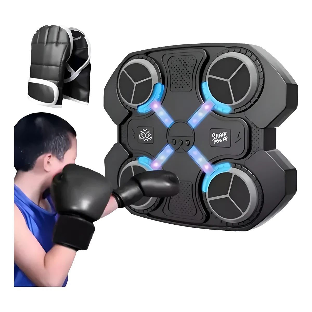 GENERICO - Maquina De Boxeo Musical Bluetooth Niños + Guante