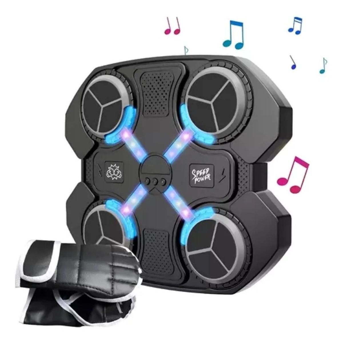 GENERICO - Maquina De Boxeo Musical Bluetooth Niños + Guante