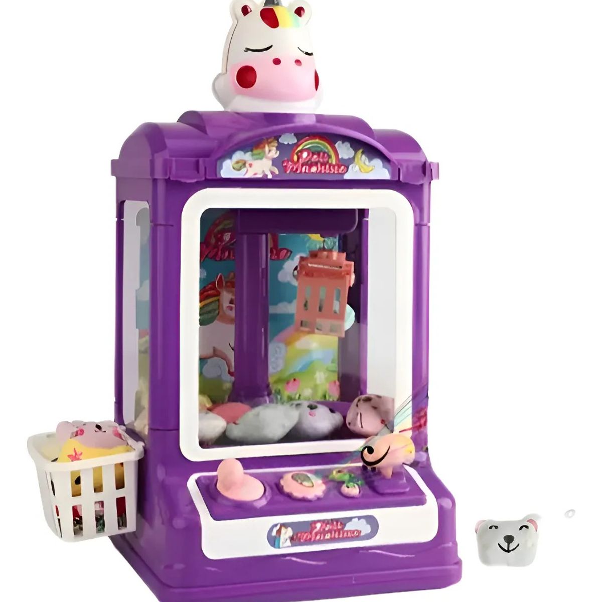 GENERICO - Juguete Mini Maquina Saca Peluche Garra Kawaii Doll Machine