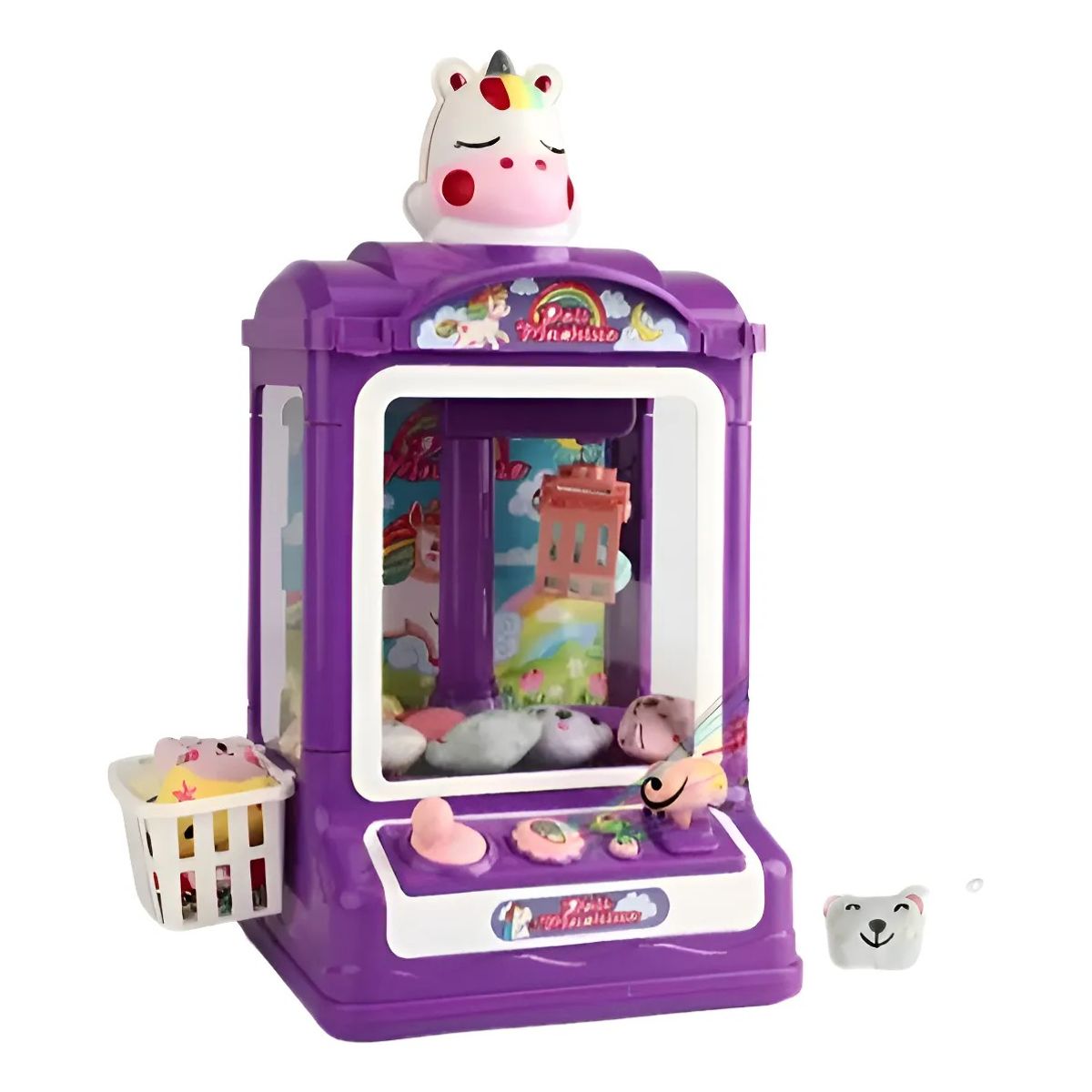 GENERICO - Juguete Mini Maquina Saca Peluche Garra Kawaii Doll Machine