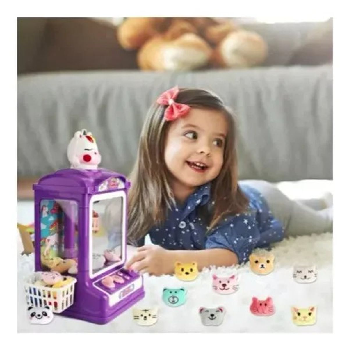 GENERICO - Juguete Mini Maquina Saca Peluche Garra Kawaii Doll Machine