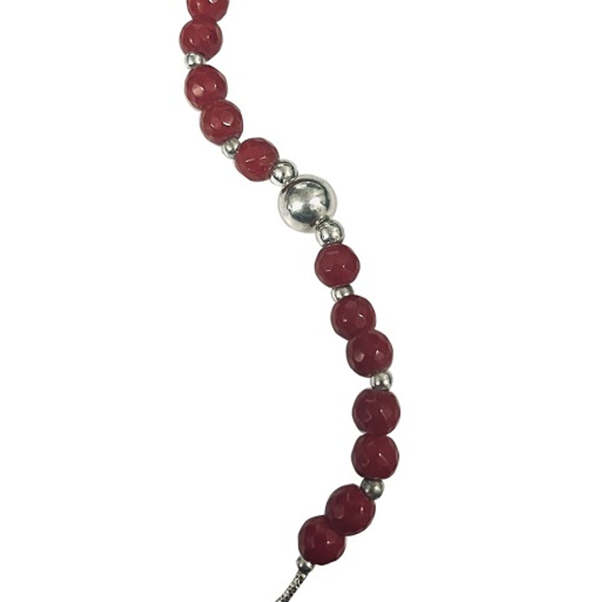 TAETHAI - Pulsera de plata 925 con Jaspe Rojo