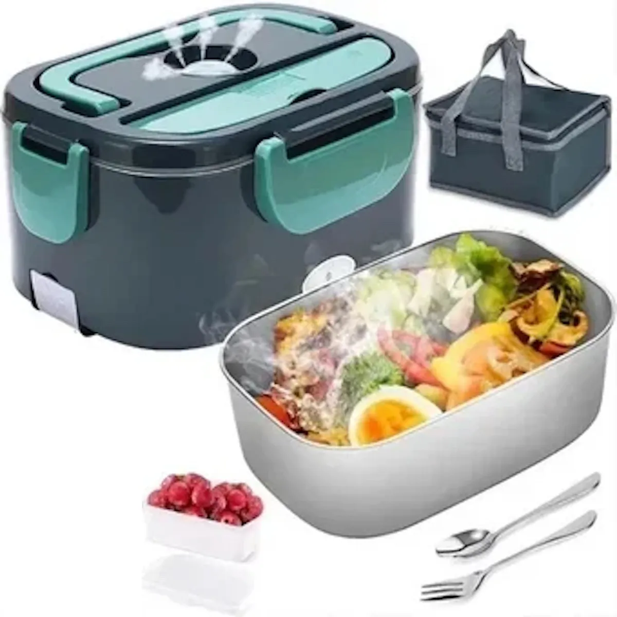 U BUY - Loncheras Eléctricas Portátil Fiambrera Calentadora Comida