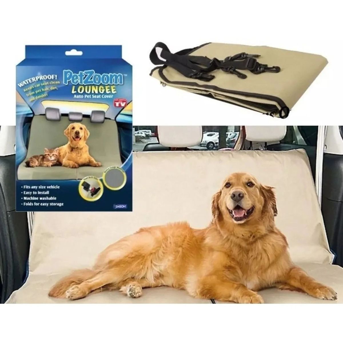 GENERICO - Cubre Asiento de Auto para Mascotas