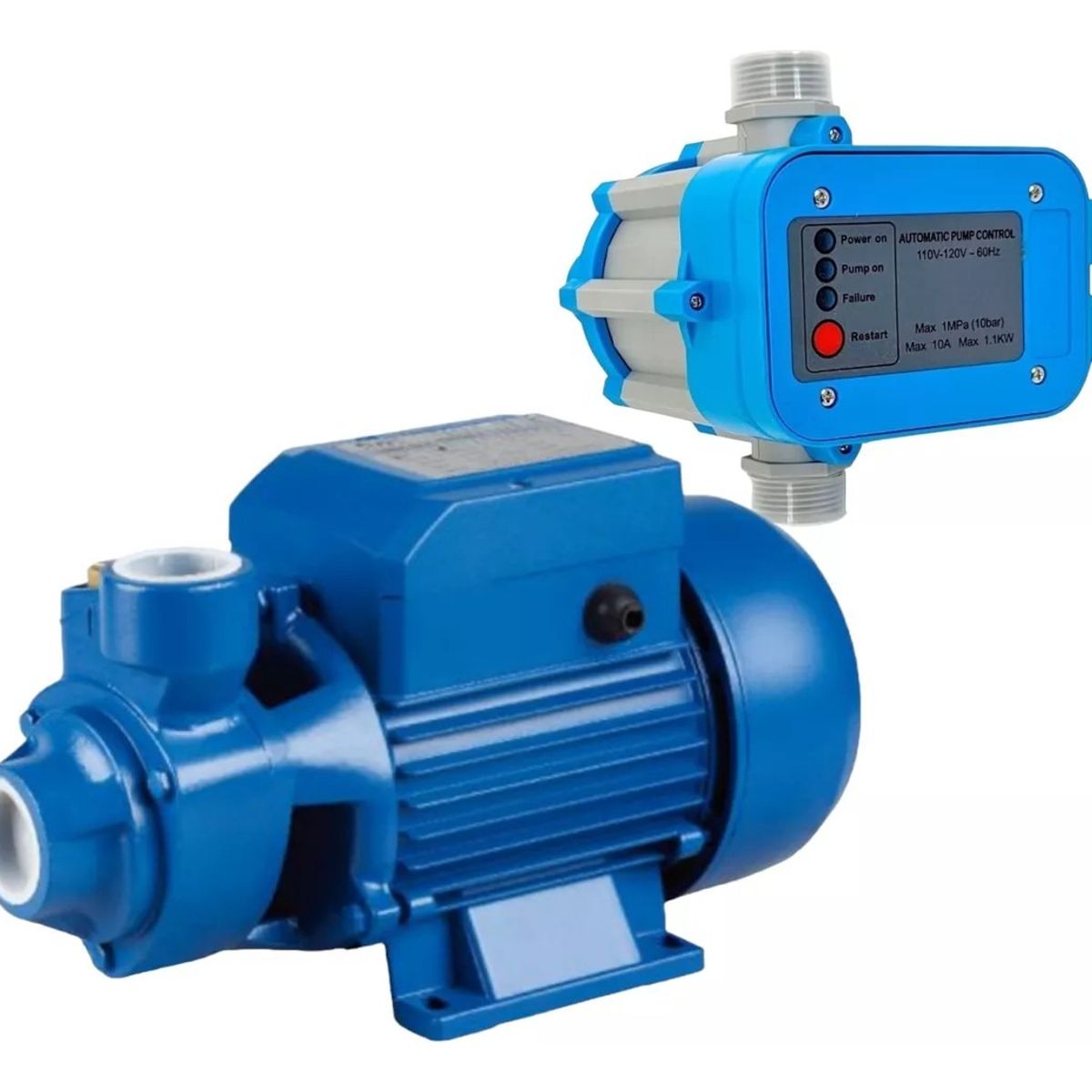 QUICK - Bomba Agua Centrifuga 1.0 Hp  + Controlador 1.5 Hp