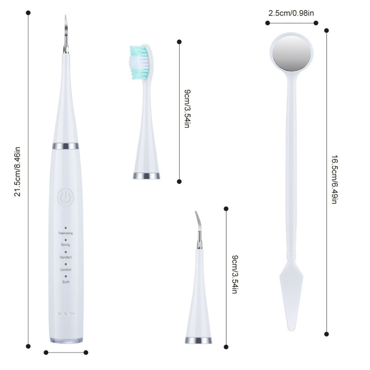 ATURE - Inicio Removedor De Sarro Cepillo De Dientes Eléctrico 2 En1