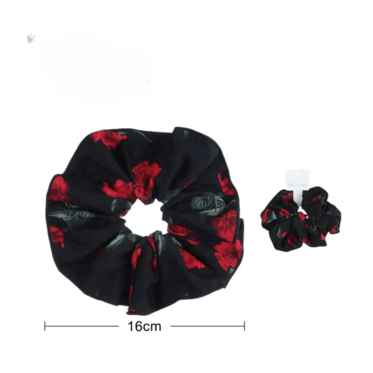 GENERICO - Scrunchie Grande de Estampado Floral Flores XL