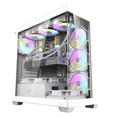GENERICO - Gabinete Gamer DarkFlash DS900 ATX Vidrio Templado - Blanco