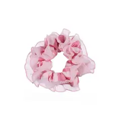 GENERICO - Scrunchie Grande Doble Rosado XL