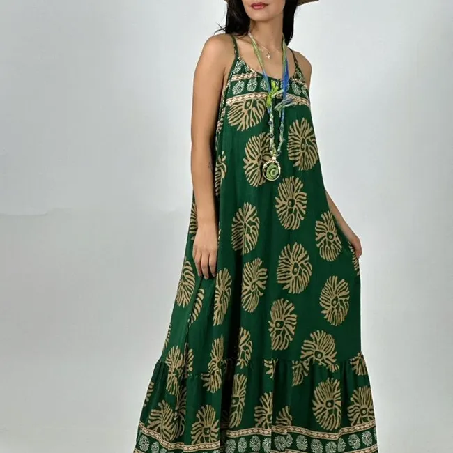 ENIGMATICA BOUTIQUE - Vestido Casual Viscosa Boho Chic