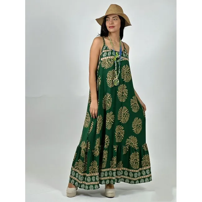 ENIGMATICA BOUTIQUE - Vestido Casual Viscosa Boho Chic