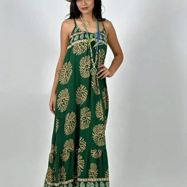 ENIGMATICA BOUTIQUE - Vestido Casual Viscosa Boho Chic