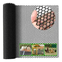 KUANGYE - Malla Alambre Seguridad Valla Plástico P Balcón Pollo 31cm X 100 Metros