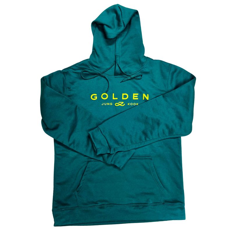 GENERICO - POLERON GOLDEN JUNGKOOK BTS ARMY VERDE TALLA XL