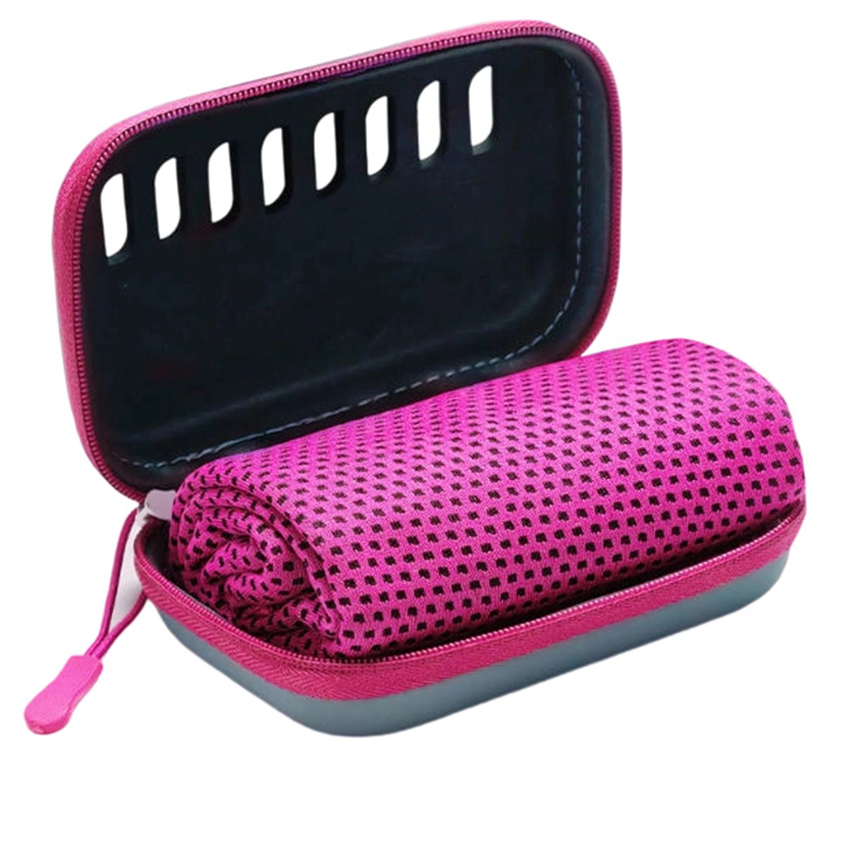 ATURE - Set De 3 Toallas Deportivas Microfibra Con Estuche De Viaje Rosa