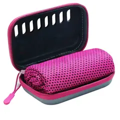 ATURE - Set De 3 Toallas Deportivas Microfibra Con Estuche De Viaje Rosa