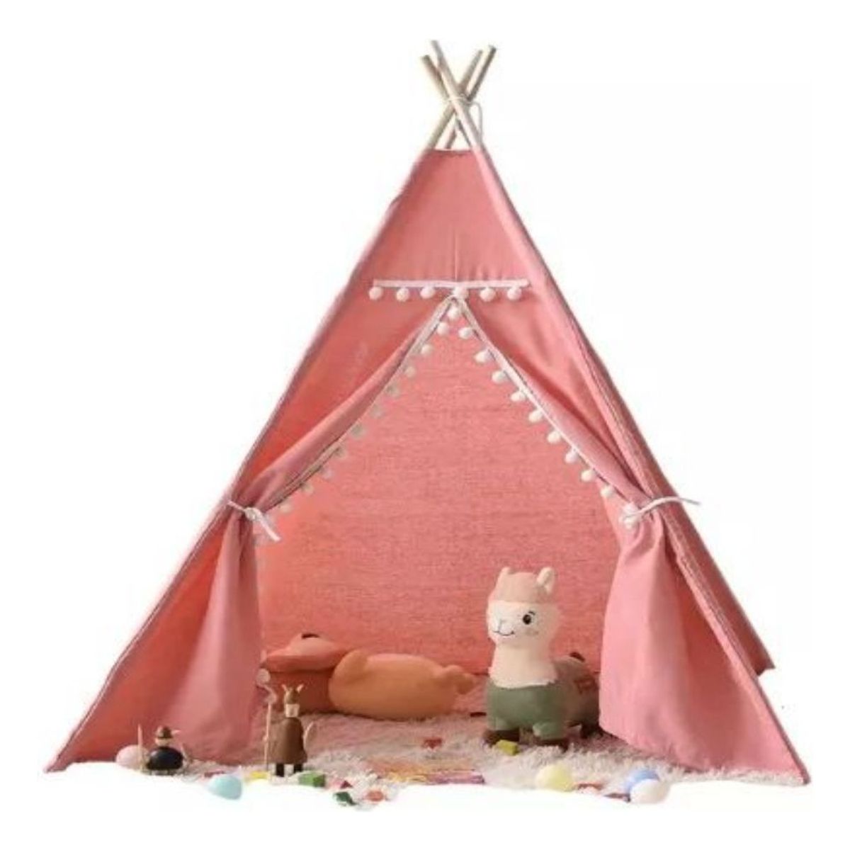 U BUY - Carpa Tipi Pieza De Niños Para Decoraciones Y Juguetes Rosa