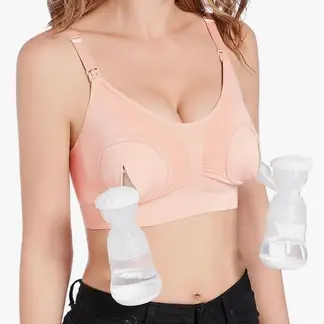 ATURE - Sujetador De Lactancia Sin Aros Manos Libres Para Extractor