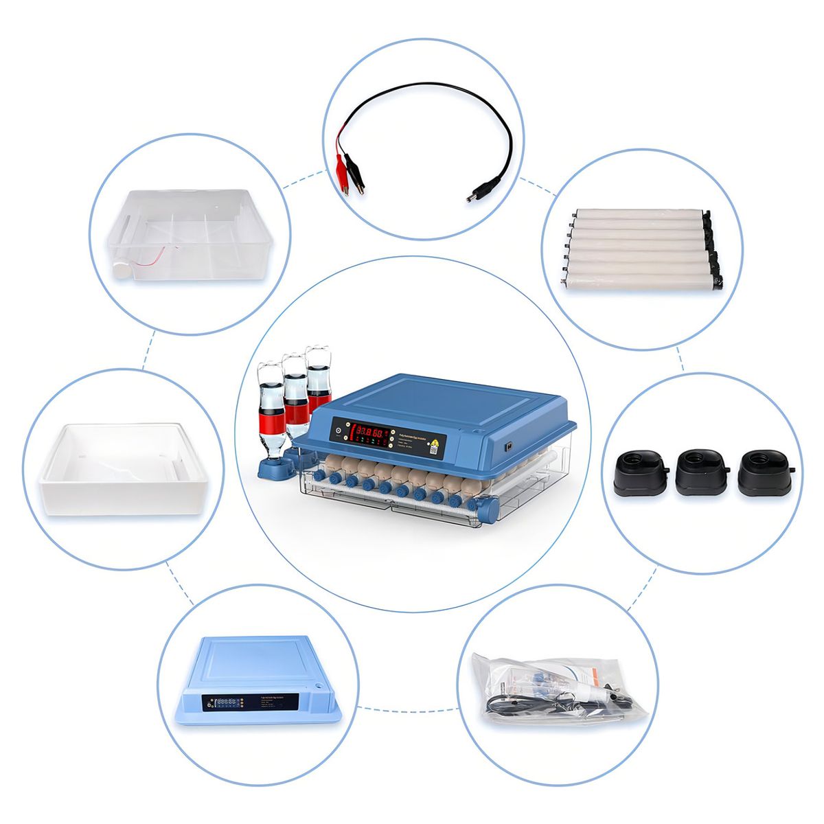 METEX - Incubadora De Huevos Digital Automática 64 Huevos