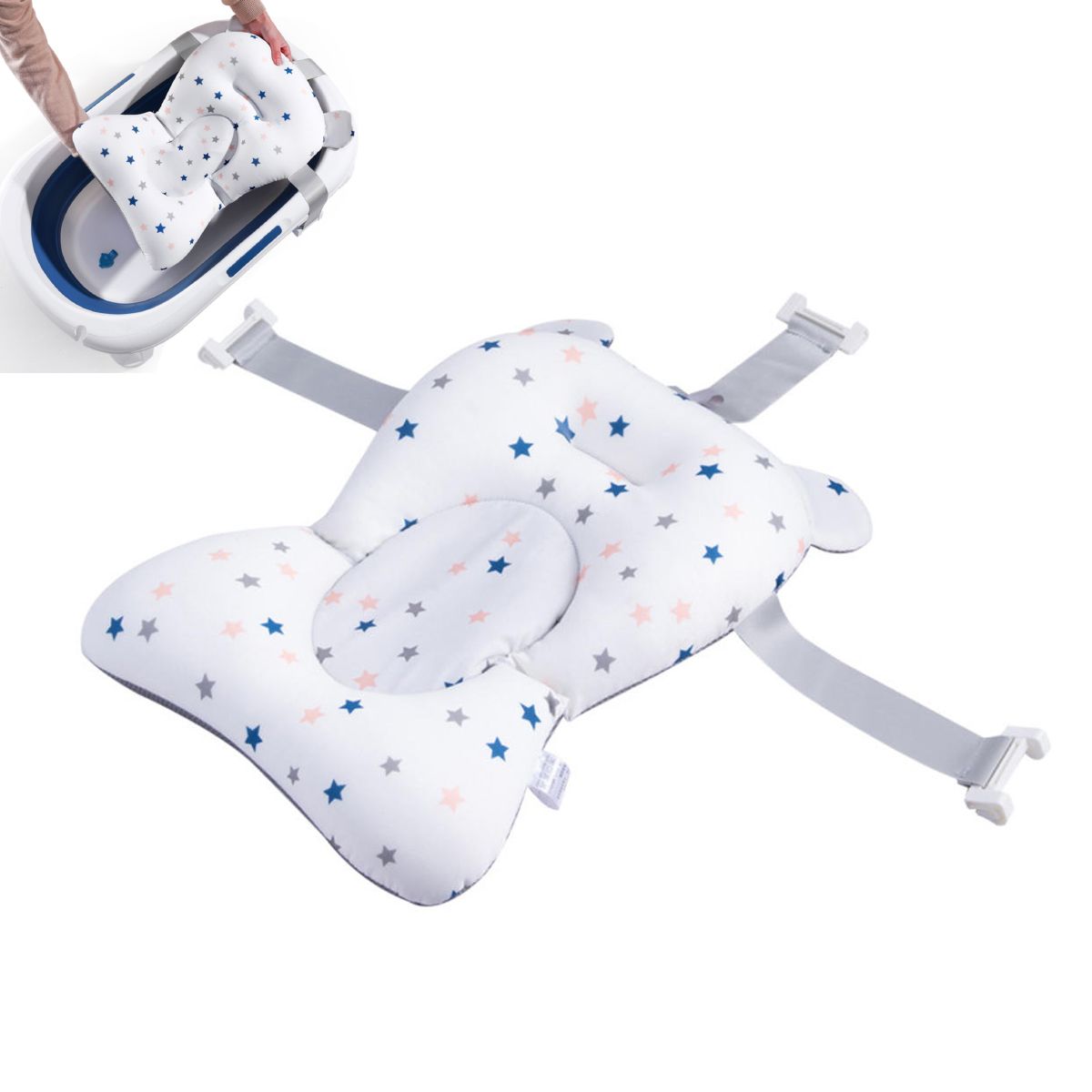 ATURE - Cojín Malla Hamaca D Baño Para Bañera Tina Bebe Tipo Asiento