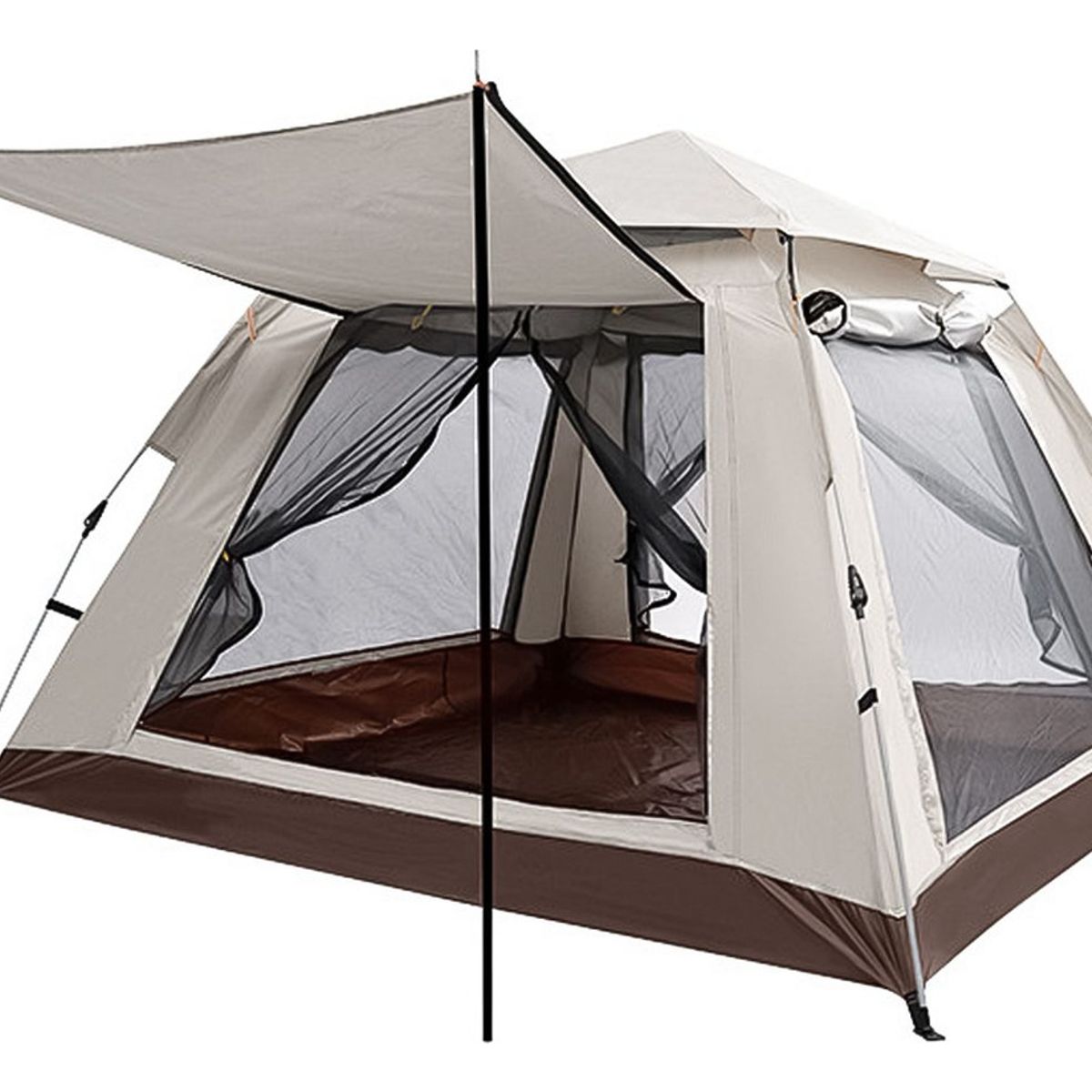 AFVENTURA - Carpa Instant Camping 4 Personas Con 2 Puertas Y 2 Ventanas