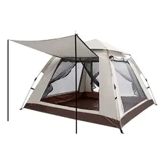AFVENTURA - Carpa Instant Camping 4 Personas Con 2 Puertas Y 2 Ventanas