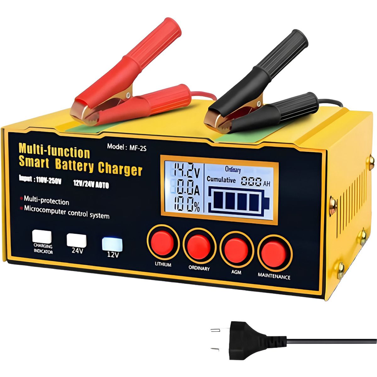 AUDOTO - Cargador Batería Auto Carga Rápida Para Todas Baterías 220w