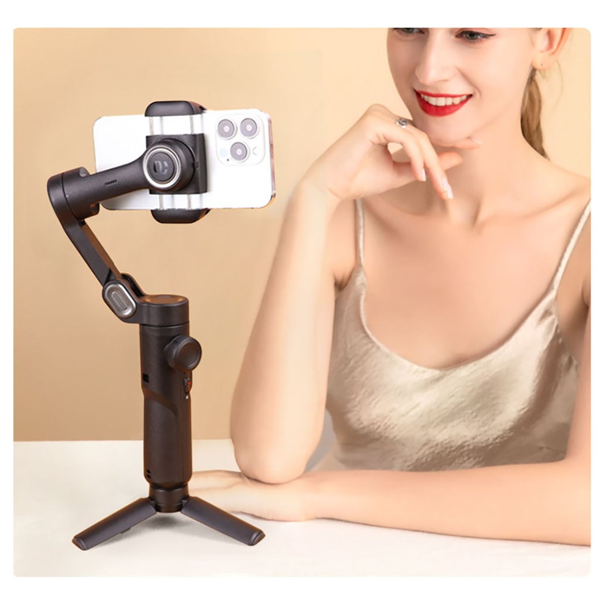 U BUY - Estabilizador Gimbal Aochuan Xe De 3 Ejes Pro Negro