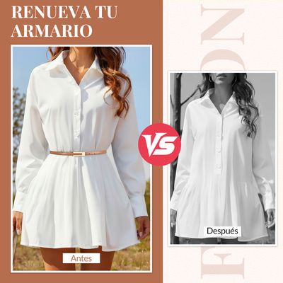 Imagen 2 del producto Cinturón de Cuero para Mujer Ajustable con Hebilla 4 PCS